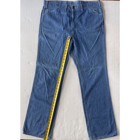 70s Vintage Levis With A Skosh More Room Mens Orange tab 40x35 Made in USA - Picture 9 of 10